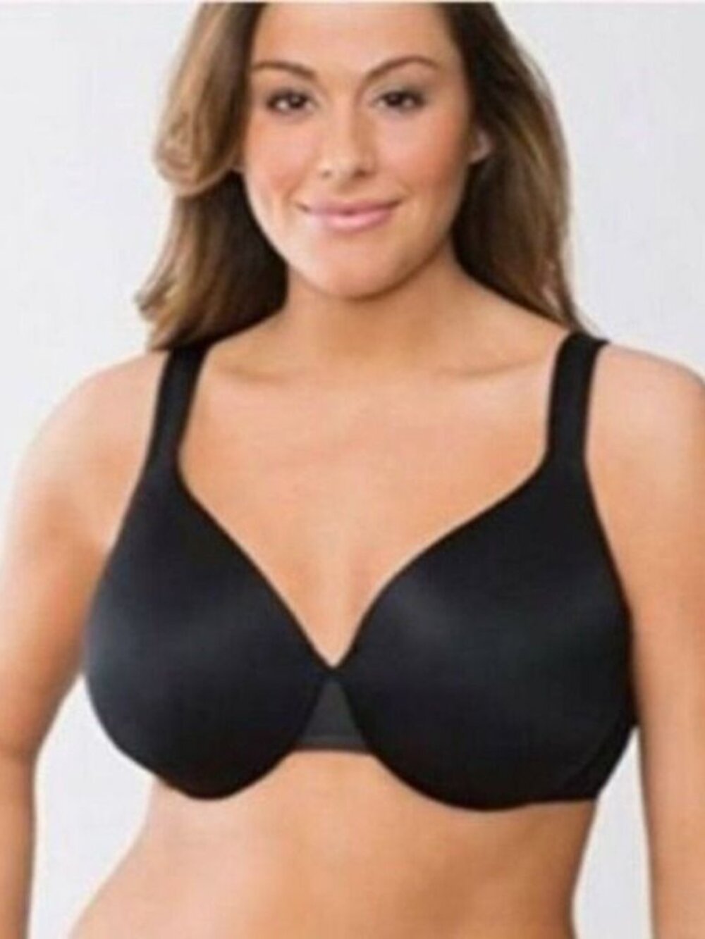 Cacique Bra Smooth Satin Full Coverage Mesh NEW